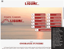 Tablet Screenshot of pompefunebriliguri.com